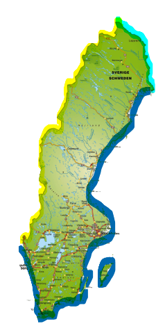 sweden map